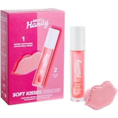 MERCI HANDY Soft Kisses Heroes Set - Lip Oil & exfoliating brush